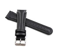 TVKSIPAR Accesorios For Reloj Correa De Cuero Con Hebilla For Hombre, Ajuste Adecuado For Suunto For X-LANDER Landes Spartan Warrior, Correa For Deportes Al Aire Libre(Black silver buckle)