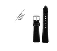 TVKSIPAR Ajuste for Casio correa de cuero Vintage A158 A159 A169 AE-1200 AE1200 AE1300 SGW-300/400 AQ-150W pulsera de cuero de vaca pulsera Retro 18mm(Black-silver)