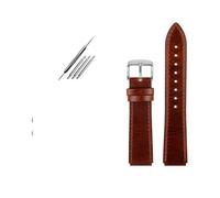 TVKSIPAR Ajuste for Casio correa de cuero Vintage A158 A159 A169 AE-1200 AE1200 AE1300 SGW-300/400 AQ-150W pulsera de cuero de vaca pulsera Retro 18mm(Brown-silver)