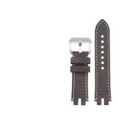 TVKSIPAR Ajuste For Correa Fit For Casio PRG-300 PRW-3000 PRW3000/3100/6000/6100Y Ajuste For Pulsera De Reloj Con Diadema De Cuero De Vaca Vintage De La Serie Fit For PROTREK Con Herramientas(Gray-sil