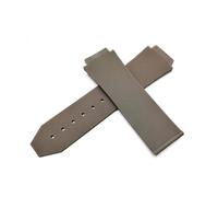 TVKSIPAR Ajuste For Hublot 25X19mm 21X15mm 19X13mm 23X15mm Correa De Reloj Apta For La Serie For Big Bang Correa De Reloj De Goma A Rayas Hombres Mujeres Banda Bulge Pulsera(Brown,19X13X18)