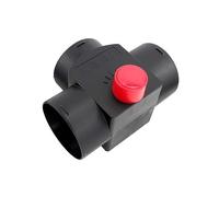 TVKSIPAR Aleta de válvula Ajustable de 75MM for Calentador de Aire diésel, conducto de ventilación, Divisor de Rama en T, Conector de unión de Tubo de Escape for Coche, camión y Camper