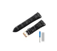 TVKSIPAR Apto for correa de reloj For Guess W0040G3 W0040G5 W0247G3 correas de cuero(Black-RS-K1)