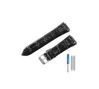 TVKSIPAR Apto for correa de reloj For Guess W0040G3 W0040G5 W0247G3 correas de cuero(Black-ST-K1)