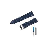 TVKSIPAR Apto for correa de reloj For Guess W0040G3 W0040G5 W0247G3 correas de cuero(Blue-BK-K1)