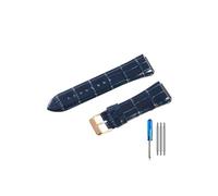 TVKSIPAR Apto for correa de reloj For Guess W0040G3 W0040G5 W0247G3 correas de cuero(Blue-RS-K1)