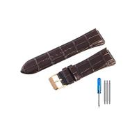 TVKSIPAR Apto for correa de reloj For Guess W0040G3 W0040G5 W0247G3 correas de cuero(Coffee-RS-K1)