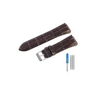 TVKSIPAR Apto for correa de reloj For Guess W0040G3 W0040G5 W0247G3 correas de cuero(Coffee-ST-K1)