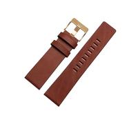 TVKSIPAR Apto For Pulsera De Cuero Genuino Fit For DIESEL DZ7311 DZ7332 DZ7314 DZ1405 DZ4323 Correa De Reloj Negro Marrón 22mm 24mm 26mm 28mm 30mm(A light brown-gold,30mm)