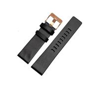 TVKSIPAR Apto For Pulsera De Cuero Genuino Fit For DIESEL DZ7311 DZ7332 DZ7314 DZ1405 DZ4323 Correa De Reloj Negro Marrón 22mm 24mm 26mm 28mm 30mm(A black-rose gold,28mm)