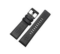 TVKSIPAR Apto For Pulsera De Cuero Genuino Fit For DIESEL DZ7311 DZ7332 DZ7314 DZ1405 DZ4323 Correa De Reloj Negro Marrón 22mm 24mm 26mm 28mm 30mm(B black-black,32mm)