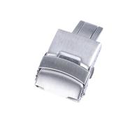 TVKSIPAR Cierres de reloj sólidos aptos for correa Fit For Seiko, hebillas plegables de acero inoxidable de 18mm, 20mm, 22mm y 24mm, botón de banda, cierre de reloj desplegable de Metal(Steel-no logo,