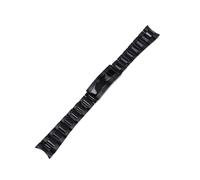 TVKSIPAR Correa De Acero De 20mm Con Hebilla Microajustable Apta For Pulsera Fit For Oyster For Submarino Log Nh35 Apta For Caja De Reloj Fit For SEIKO(Black)
