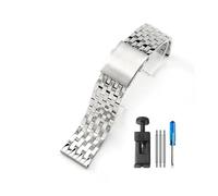 TVKSIPAR Correa De Acero Inoxidable For Reloj For Diésel DZ4316 DZ7395 DZ7305 DZ7330 4358, Correa De Acero Inoxidable De 24mm, 26mm Y 28mm For Hombre(DS-G02-Steel,22mm)