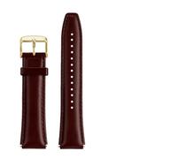 TVKSIPAR Correa de cuero for reloj Fit For Casio Retro, pequeño y cuadrado, A159W-N1, A158WA, A168, A159, AE1200, AQ230, 700, correa de reloj de negocios de 18mm(Brown-gold)