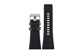TVKSIPAR Correa De Cuero For Reloj Fit For Diésel DZ7406 DZ7408 DZ4280 DZ4343, Pulsera For Hombre De 22mm, 24mm, 26mm, 28mm, 30mm, 32mm Y 34mm(Black silver clasp,30mm)