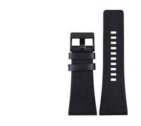 TVKSIPAR Correa De Cuero Genuino For Reloj For Diésel DZ7406 DZ7408 DZ4280 DZ4343, Pulsera De 22mm, 24mm, 26mm, 28mm, 30mm Y 32mm(Black black clasp,30mm)