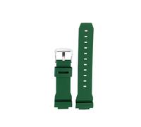 TVKSIPAR Correa De Goma De 16mm For Casio G-shock GM GA 2100 GA5600 6900 Series, Accesorios De Reloj De Correa Impermeable Deportiva De Liberación Rápida(Green silver buckle)