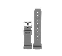 TVKSIPAR Correa De Goma De 16mm For Casio G-shock GM GA 2100 GA5600 6900 Series, Accesorios De Reloj De Correa Impermeable Deportiva De Liberación Rápida(Grey silver buckle)