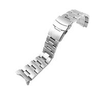 TVKSIPAR Correa De Metal De Acero De Buceo De 22 Mm Apta For Reloj For Casio MDV-106 MDV-107 Pulsera Deportiva For Hombre Correa De Reloj De Acero Inoxidable Pulsera De Repuesto(A Style-Silver)