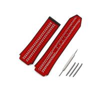 TVKSIPAR Correa De Piel De Vaca Loca Roja, Accesorios De Reloj Aptos For La Serie For HUBLOT, Correa De Goma Deportiva Impermeable De 19mm X 25mm For Hombres Y Mujeres(Style3)