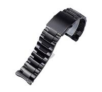 TVKSIPAR Correa de reloj apta for diésel DZ4318 4323 4283 4309, correas de acero inoxidable, pulsera masculina de 26mm, plateado y negro(Black)