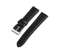 TVKSIPAR Correa De Reloj De 18mm, 20mm Y 22mm, Correa De Cuero Apta For Tag For Heuer, Apta For Seiko, Accesorios Universales For Reloj De Hombre(Black,22mm)