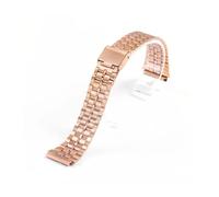 TVKSIPAR Correa De Reloj De Acero Inoxidable De 18mm Apta For Casio F-91W SGW400 F91W F84 F105 108 A158W 168 AE1200 1300 Pulsera For Hombres Y Mujeres Correas De Metal(RoseGold)