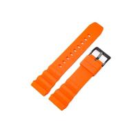 TVKSIPAR Correa de reloj de buceo 20mm 22mm silicona hombres deporte impermeable pulsera pulsera accesorios aptos for Seiko SKX007 SRP777J1(Orange B,22mm)