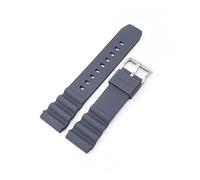 TVKSIPAR Correa de reloj de buceo 20mm 22mm silicona hombres deporte impermeable pulsera pulsera accesorios aptos for Seiko SKX007 SRP777J1(Grey S,22mm)