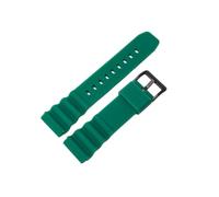 TVKSIPAR Correa de reloj de buceo 20mm 22mm silicona hombres deporte impermeable pulsera pulsera accesorios aptos for Seiko SKX007 SRP777J1(Green B,22mm)
