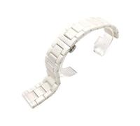 TVKSIPAR Correa De Reloj De Cerámica Correa De Reloj De Repuesto Blanca Y Negra For Tissot Fit For Citizen Fit For Seiko Fit For Pulsera De Reloj For Samsung 14 16 Mm 18 Mm 20 Mm 22 Mm(White,14mm)