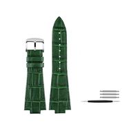 TVKSIPAR Correa De Reloj De Cuero De 26 X 12 Mm Apta For Tissot For La Serie For PRX De 40 Mm T137.407/T137.410 For Hombre Informal(Green pin)