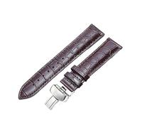 TVKSIPAR Correa de reloj de cuero genuino for Tissot Fit for Le Locle T41 T006 PRC200 Correa de reloj 18 19 20 21 22 mm Pulsera de correa de muñeca 1853 Correa de reloj(Brown silver clasp,19mm)