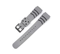 TVKSIPAR Correa de reloj de goma de buceo de 20mm, 22mm, 24mm, pulsera deportiva de silicona resistente al agua, pulsera de reloj apta for Seiko Diver Scuba Fit for Casio(Grey B,22mm)