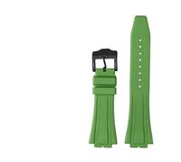 TVKSIPAR Correa de reloj de goma GA-2100 GA-2110, Correa modificada compatible con pulsera de reloj de silicona serie Fit For c-asio G-SHOCK GM-5600 GA2100 GM2110(Green-black)