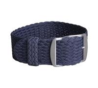 TVKSIPAR Correa de reloj de nailon de 14-22mm, pulsera tejida de tela de lona apta for correa de reloj For Perlon, pulsera de una pieza de 14mm 16mm 18mm 20mm 22mm(Deep Blue,14mm)