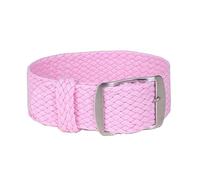 TVKSIPAR Correa de reloj de nailon de 14-22mm, pulsera tejida de tela de lona apta for correa de reloj For Perlon, pulsera de una pieza de 14mm 16mm 18mm 20mm 22mm(Pink,14mm)