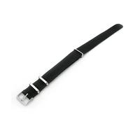 TVKSIPAR Correa de reloj de nailon de tela, correas con hebilla de acero, Correa deportiva de nailon tejido, 14mm, 16mm, 18mm, 20mm, 22mm, Correa deportiva Universal(Black,20mm)