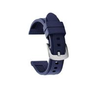 TVKSIPAR Correa De Reloj De Silicona Apta For Reloj Inteligente Fit For Rolex Pulsera De Goma Universal Apta For Seiko Accesorios De Pulsera De Estudiante De Mujer Suave Y Colorida(Blue,26mm)