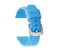 TVKSIPAR Correa De Reloj De Silicona Apta For Reloj Inteligente Fit For Rolex Pulsera De Goma Universal Apta For Seiko Accesorios De Pulsera De Estudiante De Mujer Suave Y Colorida(Light blue,24mm)