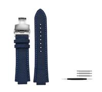 TVKSIPAR Correa De Reloj For Casio Edifice EFB-680 ECB-10PB/DP/YD/HR GST-B400 De 26 X 14 Mm Y 26 X 12 Mm Convexa For Hombre.(Blue Folding,26.12mm)