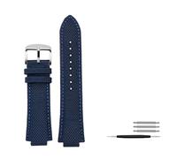 TVKSIPAR Correa De Reloj For Casio Edifice EFB-680 ECB-10PB/DP/YD/HR GST-B400 De 26 X 14 Mm Y 26 X 12 Mm Convexa For Hombre.(Blue pin,26.12mm)