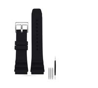 TVKSIPAR Correa Deportiva De Silicona For Hombre, Pulsera Deportiva De Silicona De 22mm, Compatible For CASIO Swordfish MDV106-1A MDV-107 MTP-VD01 MDV-106D Efr-303l(Black Silver)