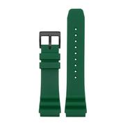 TVKSIPAR Correa For Reloj Fit For Casio Swordfish, MTH-3050 MDV-106 MTP1374 MTP1375, Pulsera De Goma De Silicona Suave E Impermeable, 20mm Y 22mm(Green-black,20mm)
