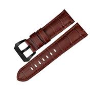 TVKSIPAR Correas de reloj 22 24 26mm Accesorios de reloj Pulsera de cuero Correas de reloj Azul Apto for Panerai(Brown BB,26mm)