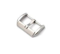 TVKSIPAR Hebilla de acero inoxidable 304 de 10/12/14/16/18/20/22/24 mm for correa de reloj IWC de cuero y silicona, con pasadores de botón y cierres metálicos.(Silver,24mm)