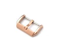 TVKSIPAR Hebilla de reloj de acero inoxidable 304L, repuesto de cierre de Metal for correa de reloj de cuero, 10mm, 12mm, 14mm, 16mm, 18mm, 20mm, 22mm, 24mm(Rose Gold-16mm)