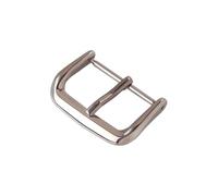 TVKSIPAR Hebilla de reloj de acero inoxidable 316L de 12, 14, 16, 18, 20 y 22 mm, sustituta de la hebilla de marca, accesorios de cierre de reloj(Silver buckle,20mm)