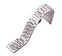 TVKSIPAR Pulsera de acero inoxidable for reloj de 18mm - 24mm, correas de reloj de Metal a la moda for mujer, accesorios for relojes de mariposa(23mm)